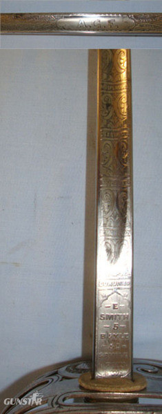  ‘E. Smith 5 Boyle St, Saville Row W’ (London)Edwardian/ WW1 Era Kings Crown Gren Sword