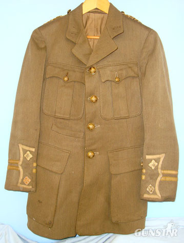 Sherwood Foresters Derbyshire Regiment Officer\'s Cuff Title Khaki Tunic. Sherwood Foresters Derbyshire Regiment Officer's Cuff Title Khaki Tunic. Clothing in 