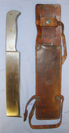 RARE**WW2 Australian WD & USAF Air Crew Jungle Survival Machete/ Fighting Knife With Alloy Handle & Steel Blade By East Brothers Sydney Australia & Correct Original WD 1944 Leather Scabbard By Goldseal Sydney With Straps For Leg & Belt Carry. Other Blade