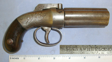 Allen & Wheelock With Tooled Decoration. Sn 21283  None Revolver