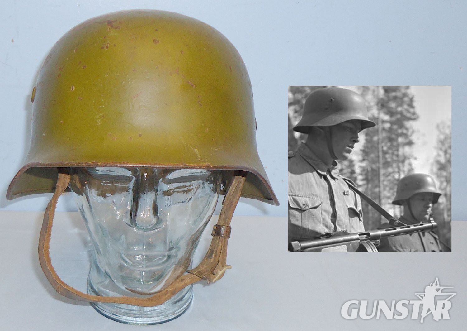 Scarce* WWII Hungarian M38 Steel Combat Helmet with Original Liner. 22309. Scarce* WWII Hungarian M38 Steel Combat Helmet with Original Liner. 22309.  Antique & Militaria in 