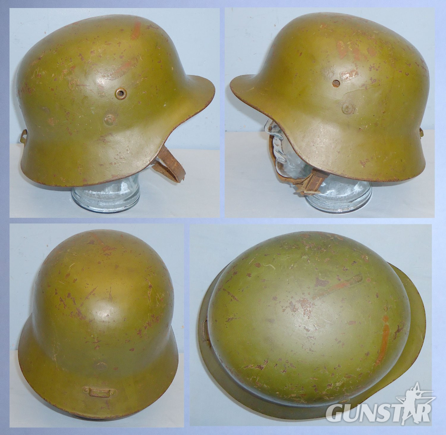 Scarce* WWII Hungarian M38 Steel Combat Helmet with Original Liner. 22309. Scarce* WWII Hungarian M38 Steel Combat Helmet with Original Liner. 22309.  Antique & Militaria