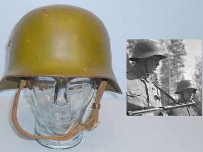 Scarce* WWII Hungarian M38 Steel Combat Helmet with Original Liner. 22309. Scarce* WWII Hungarian M38 Steel Combat Helmet with Original Liner. 22309.  Antique & Militaria
