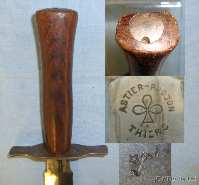 **RARE**EARLY PRODUCTION**WW1 French Model 1916 Astier-Prodon,Thiers Dagger