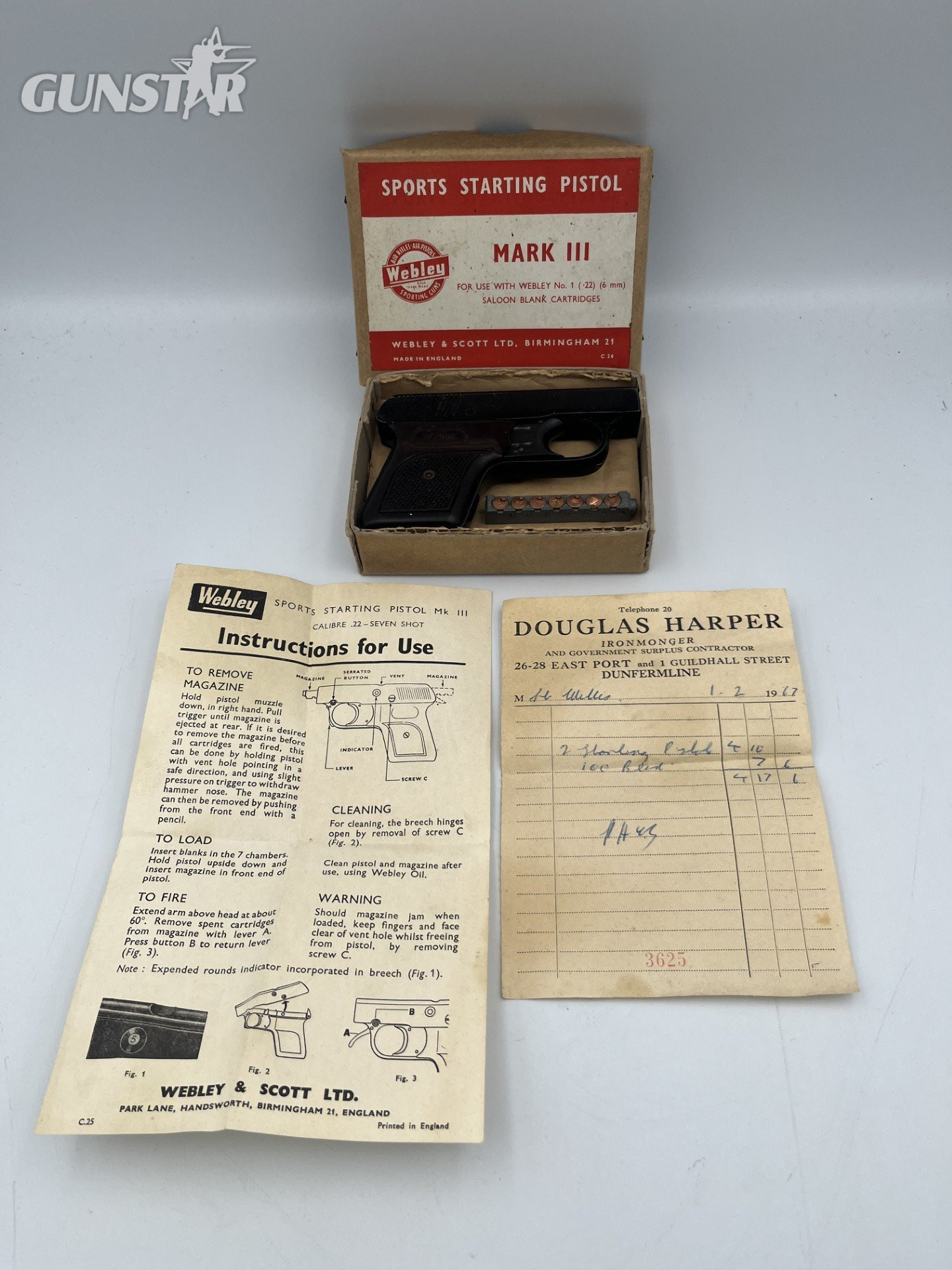 Webley / Webley & Scott 6 mm Starter Gun in 