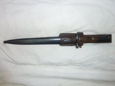 Yugoslavian 1948 mauser rifle Bayonet