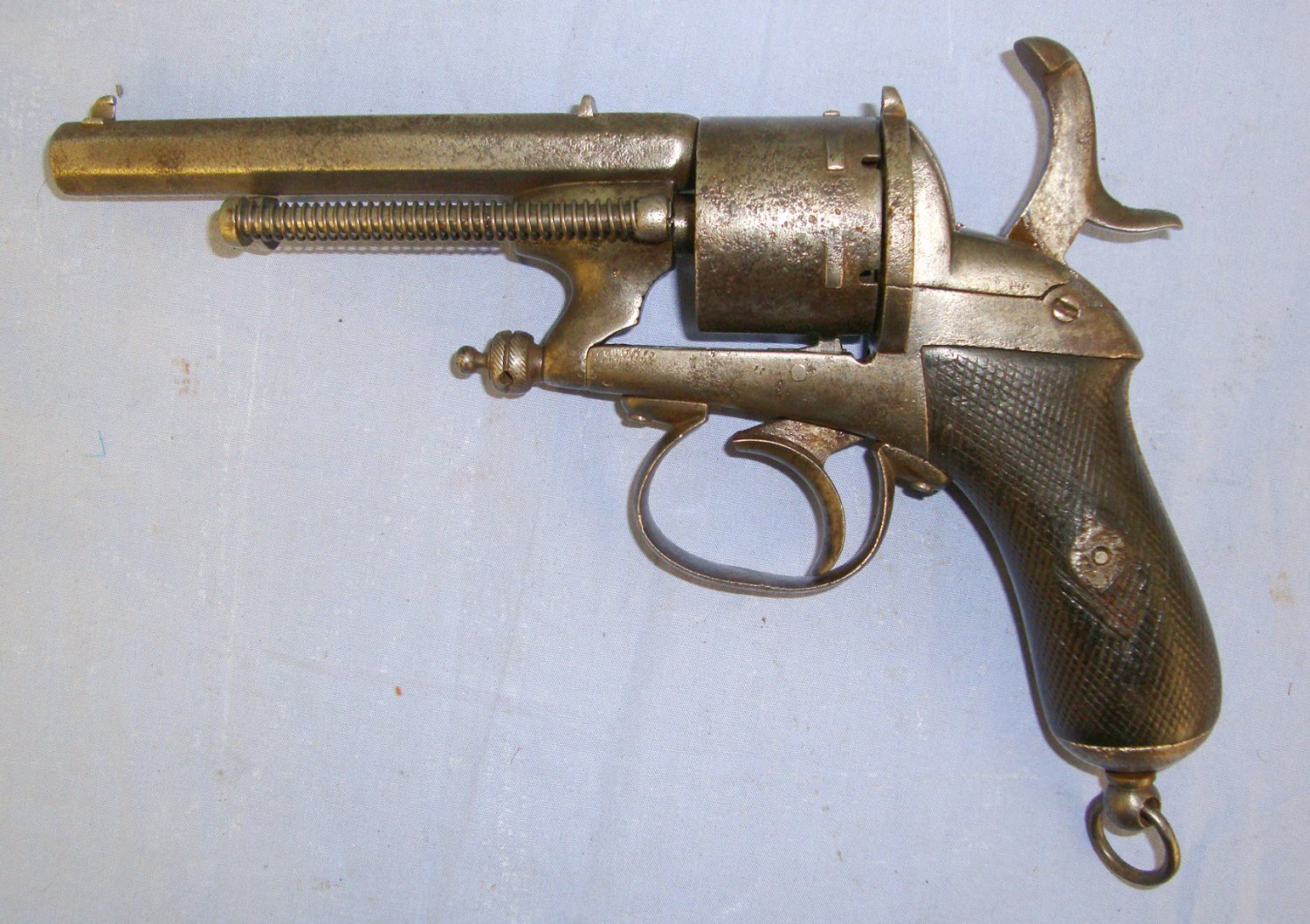  C1865 Liege Belgium Proofed French “CHAMELOT & DELVIGNE” Model 8, 9mm Pin Fire Obsolete Calibre 6 Shot Double Action Military Revolver. Sn 23484:8 revolver 9mm Revolver