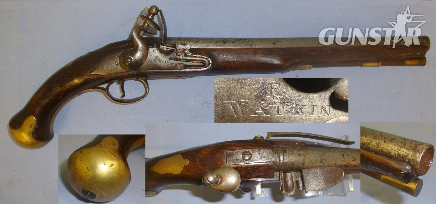 R. Watkins Including Cudgel Butt. Sn 21393:15 .577 Muzzleloader in 