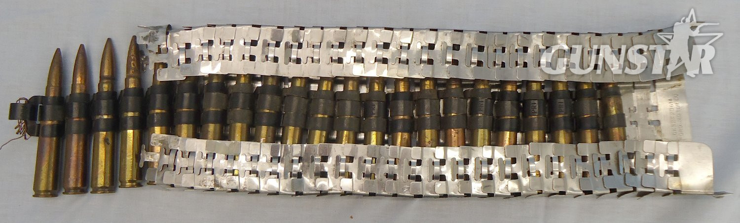 Browning INERT DEACTIVATED. WW2, Lockheed Liberator Articulated Ammunition Feed & 22 Inert Rounds of ½ Inch Browning Ammunition. Sn - 22846:86 Antique & Militaria in 