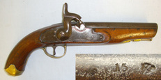 C1840 British Yeomanry 15 Bore Muzzle Loading Percussion Holster Pistol With Steel Ram Rod None Muzzleloader