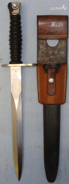 Swiss ‘M57’ Bayonet, Scabbard and Frog. BAYO 772. Bayonet in 