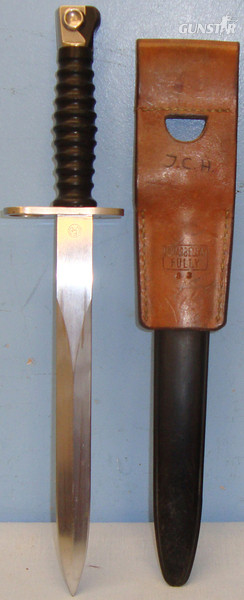  Swiss ‘M57’ Bayonet, Scabbard and Frog. BAYO 772. Bayonet