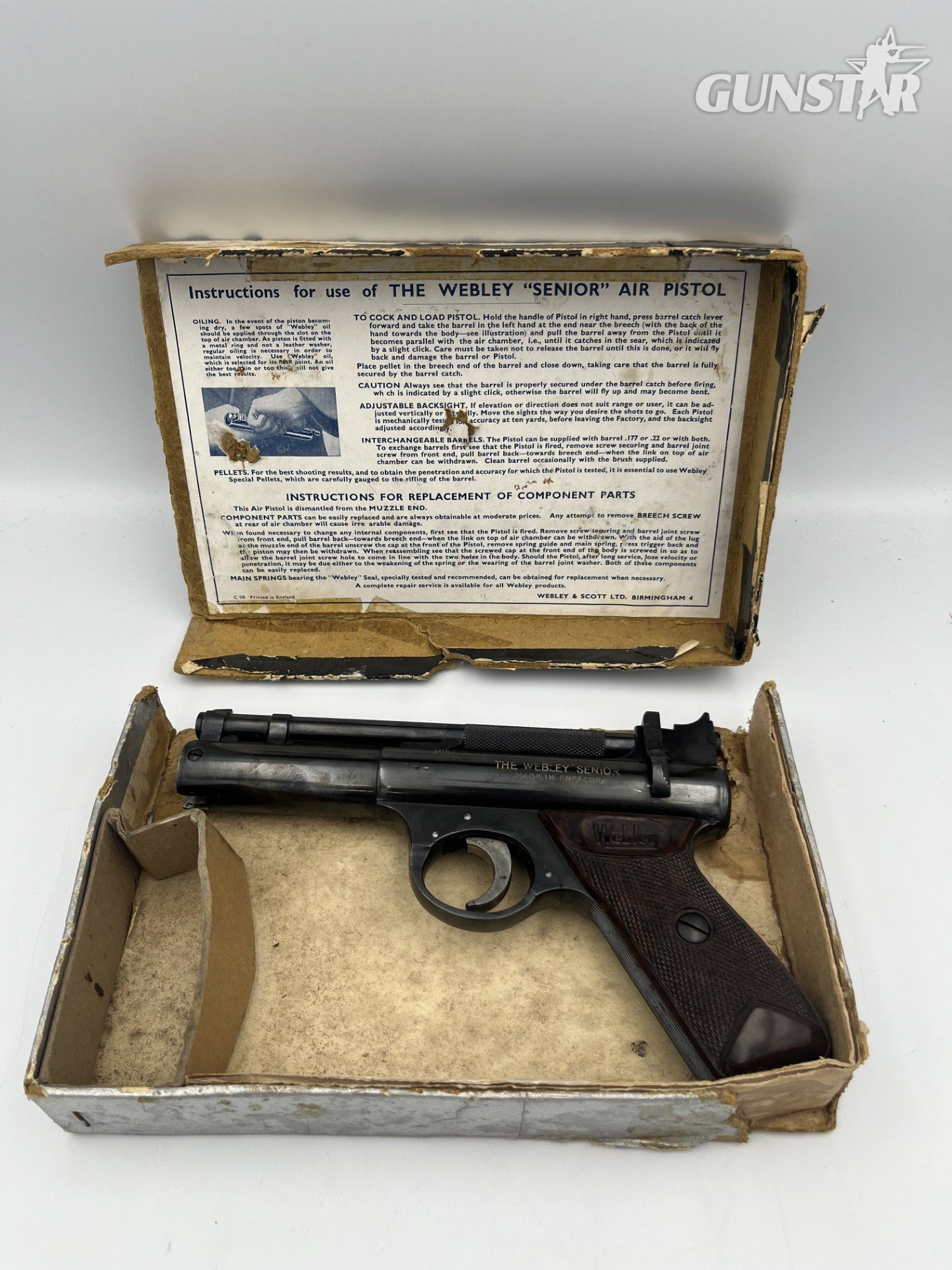 Webley & Scott Senior .22 in 