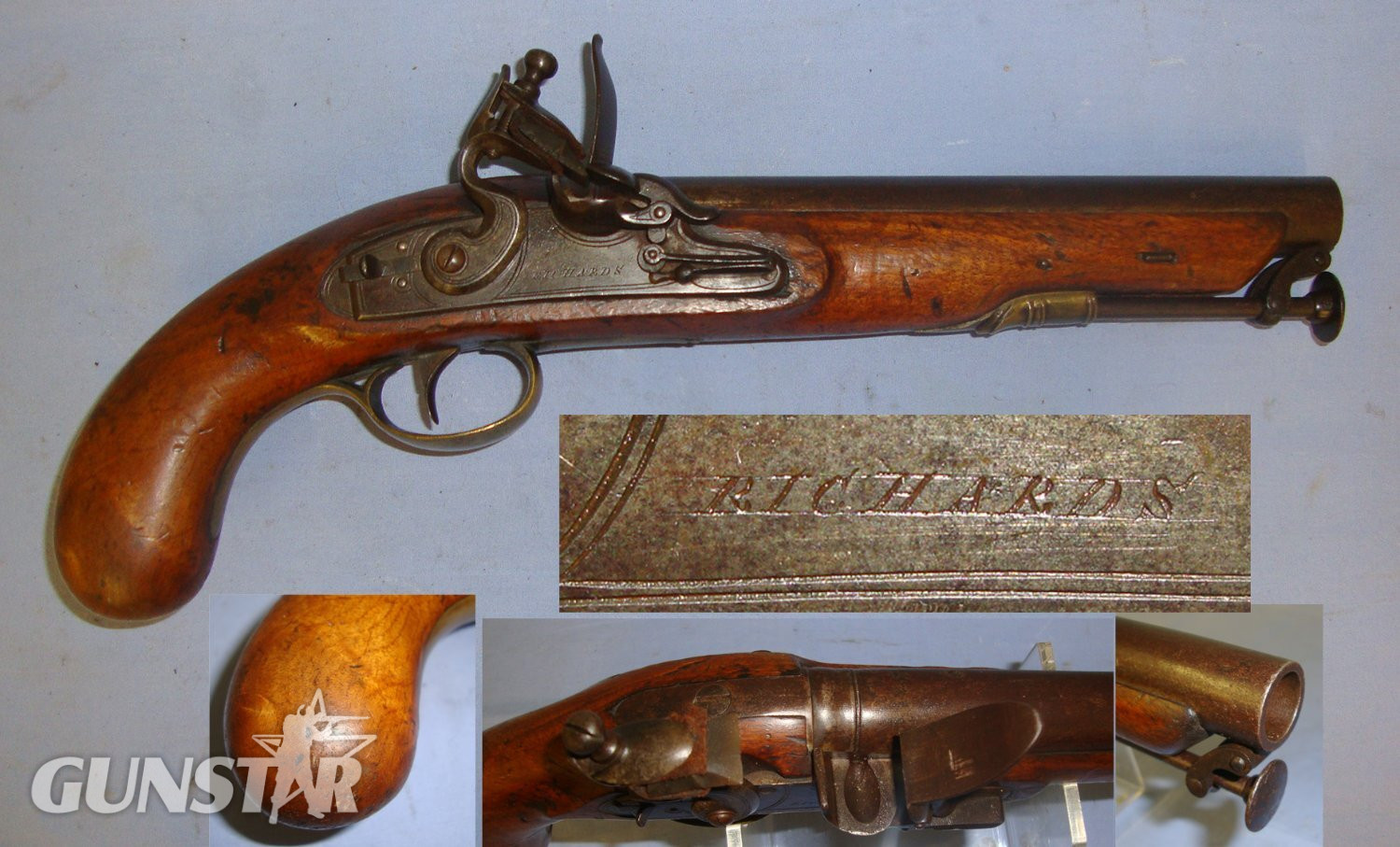 Richards With Captive Iron Ram Rod. Sn 21393:16 .65 Cal Muzzleloader Muzzleloader in 