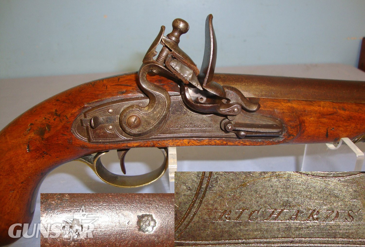Richards With Captive Iron Ram Rod. Sn 21393:16 .65 Cal Muzzleloader Muzzleloader
