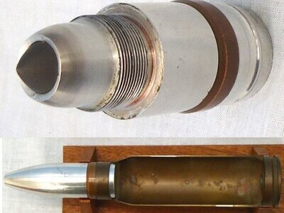 INERT DEACTIVATED. Unfired, 1970 Dated, British 30mm Rarden (30 x 170) FACTORY DISPLAY, APCR (Armour Piercing Composite Rigid) (Tungstun Uncored) Cannon Round For The Warrior, Scimitar And Fox Armoured Vehicles. - O 2195 INERT DEACTIVATED. Unfired, 1970 Dated, British 30mm Rarden (30 x 170) FACTORY DISPLAY, APCR (Armour Piercing Composite Rigid) (Tungstun Uncored) Cannon Round For The Warrior, Scimitar And Fox Armoured Vehicles. - O 2195  Other Ammunition