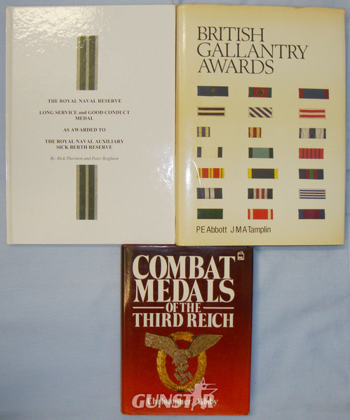 A Set of 3 Hardback Books on British and German Combat and Gallantry Awards. BO 430 A Set of 3 Hardback Books on British and German Combat and Gallantry Awards. BO 430 Other Accessory in 