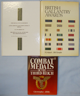 A Set of 3 Hardback Books on British and German Combat and Gallantry Awards. BO 430 A Set of 3 Hardback Books on British and German Combat and Gallantry Awards. BO 430 Other Accessory