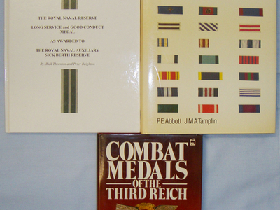 A Set of 3 Hardback Books on British and German Combat and Gallantry Awards. BO 430 A Set of 3 Hardback Books on British and German Combat and Gallantry Awards. BO 430 Other Accessory