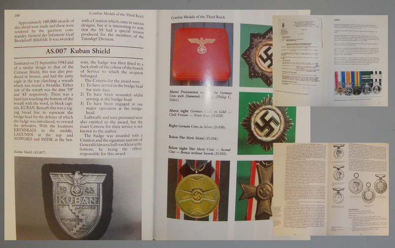 A Set of 3 Hardback Books on British and German Combat and Gallantry Awards. BO 430 A Set of 3 Hardback Books on British and German Combat and Gallantry Awards. BO 430 Other Accessory