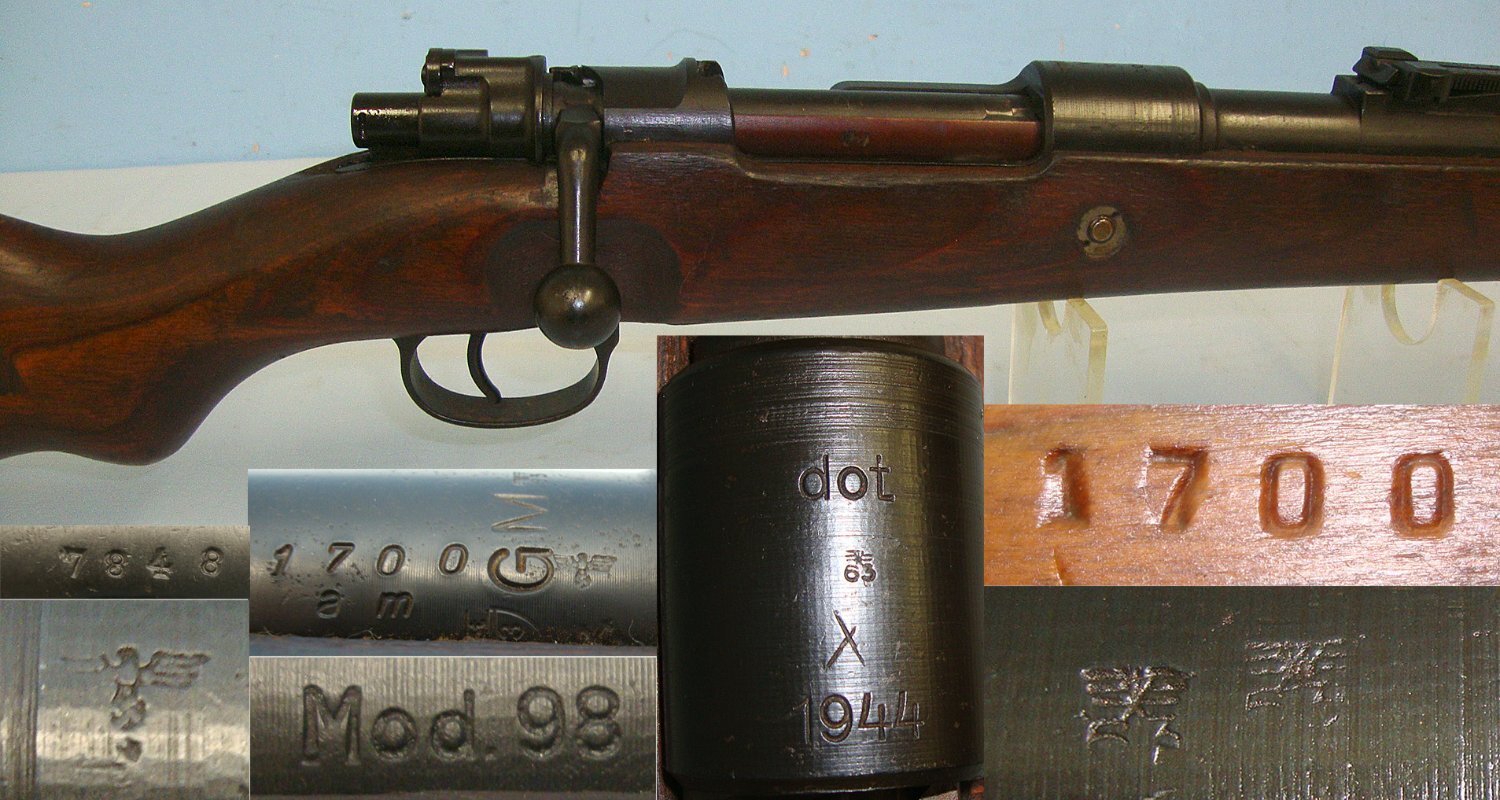 WW2 1944 Nazi German ‘dot’ (Waffenwerke Bruenn Plant Nazi Occupied Czechoslovakia) 7.92mm Calibre Mauser K98 Infantry Rifle** 2008 UK DEACTIVATION**COCKS & DRY FIRES**Sn 23231:6 Bolt Action None Rifle