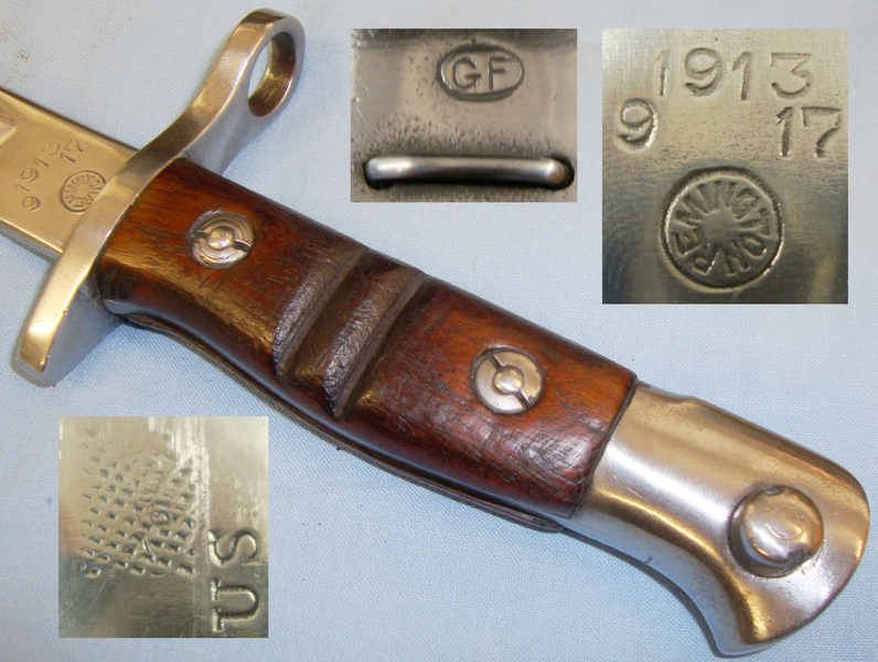 WWI British ‘1913’ Sword, Bayonet and Scabbard. BAYO 767 Bayonet