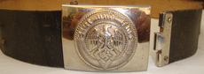 A Hitler Youth HJ Belt and buckle Imprinted ‘Blut Und Ehre’ ‘Blood and Honour’. A Hitler Youth HJ Belt and buckle Imprinted ‘Blut Und Ehre’ ‘Blood and Honour’. Clothing