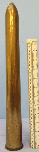 INERT. WW2 British 2pr (40x304) Tank And Anti-Tank Weighted Brass Drill Round. - O 1858 INERT. WW2 British 2pr (40x304) Tank And Anti-Tank Weighted Brass Drill Round. - O 1858  Other Ammunition - {CATEGORY} in 