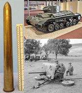 INERT. WW2 British 2pr (40x304) Tank And Anti-Tank Weighted Brass Drill Round. - O 1858 INERT. WW2 British 2pr (40x304) Tank And Anti-Tank Weighted Brass Drill Round. - O 1858  Other