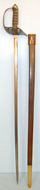 British 1895 / 1897 Pattern Infantry Officer’s Sword With Etched Blade & Wood Sc Sword