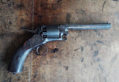 Webley / Webley & Scott 3rd model Webley Longspur revolver .54 Revolver