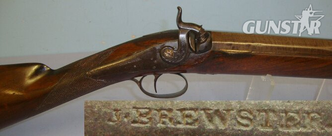 LARGE 8 BORE**Victorian C1840 Victorian English James Brewster Stratton Norfolk Single Barrel S2 Muzzleloader 8 Bore/gauge