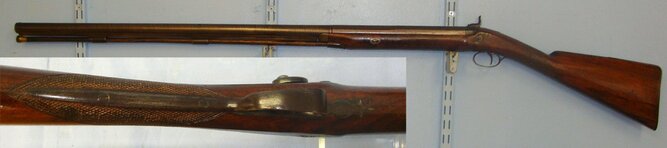  LARGE 8 BORE**Victorian C1840 Victorian English James Brewster Stratton Norfolk Single Barrel S2 Muzzleloader 8 Bore/gauge