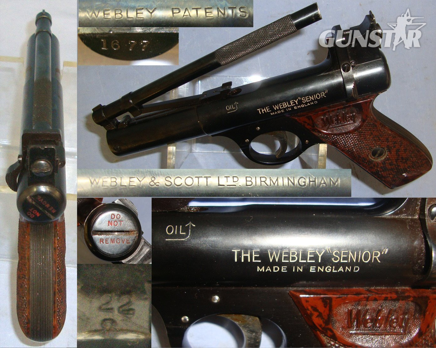 Webley & Scott With Brown Grips. AI 850 .22