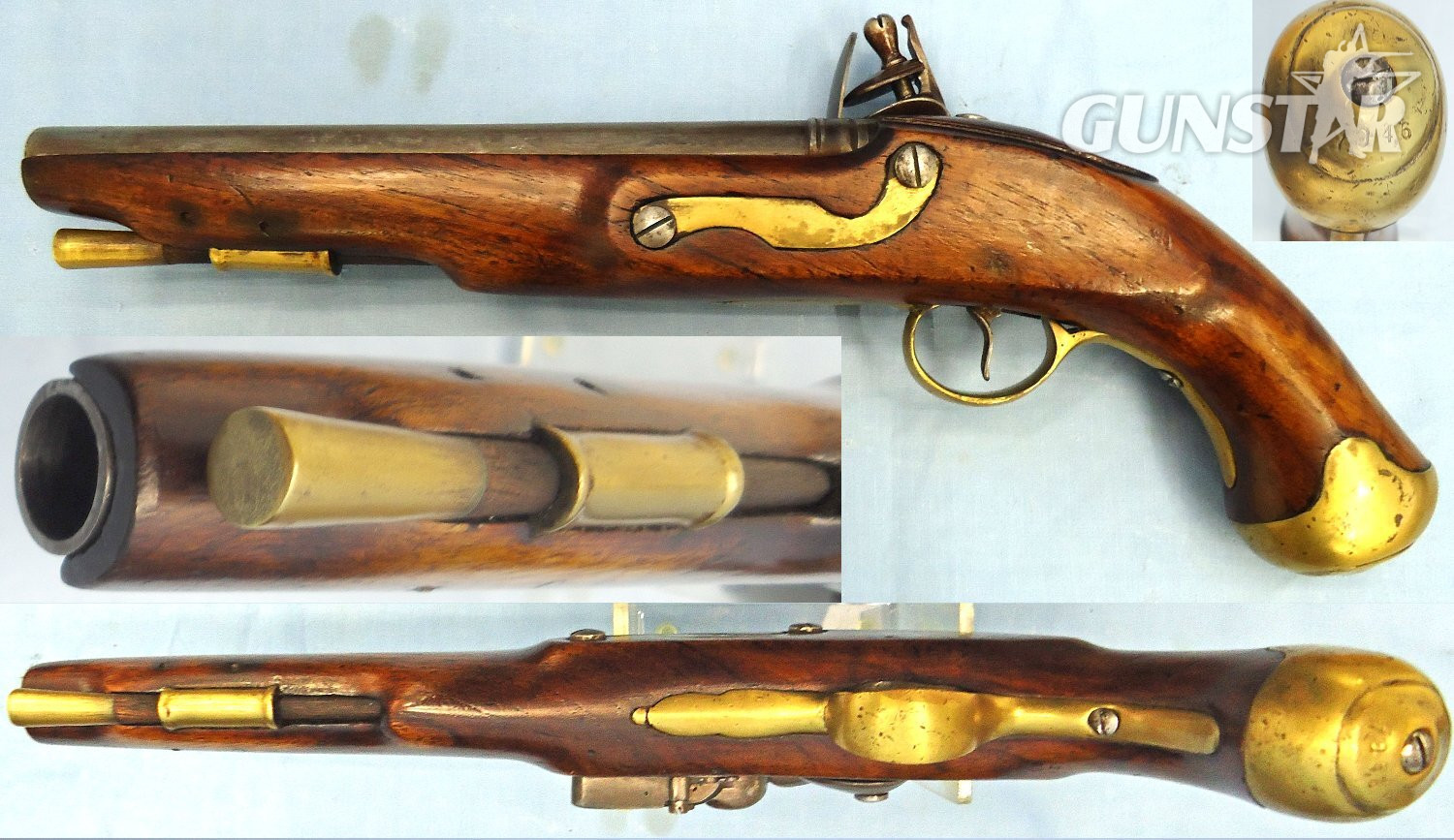 Napoleonic War Period, British Tower, Pattern 1794 Ordnance Light Dragoon Pistol. Sn 21354  Napoleonic War Period, British Tower, Pattern 1794 Ordnance Light Dragoon Pistol. Sn 21354  Various Muzzleloader