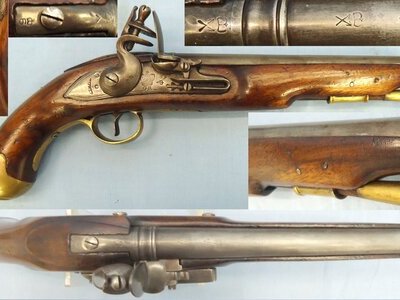 Napoleonic War Period, British Tower, Pattern 1794 Ordnance Light Dragoon Pistol. Sn 21354  Napoleonic War Period, British Tower, Pattern 1794 Ordnance Light Dragoon Pistol. Sn 21354  Various Muzzleloader