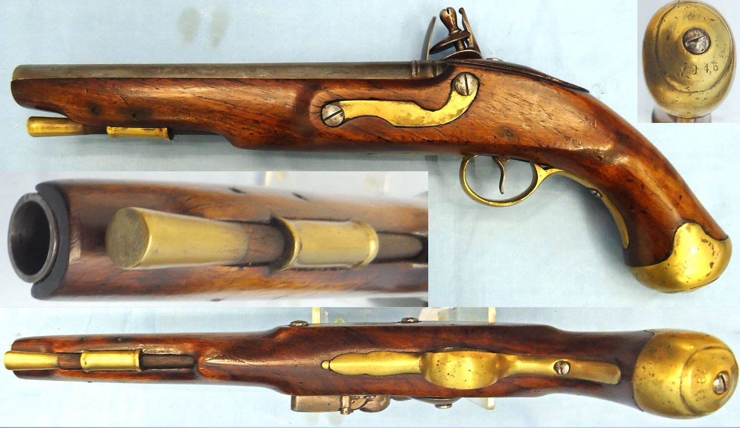 Napoleonic War Period, British Tower, Pattern 1794 Ordnance Light Dragoon Pistol. Sn 21354  Napoleonic War Period, British Tower, Pattern 1794 Ordnance Light Dragoon Pistol. Sn 21354  Various Muzzleloader
