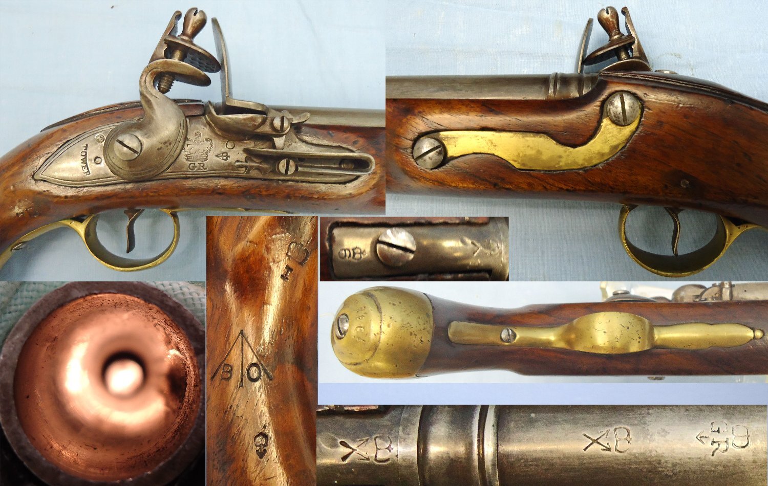  Napoleonic War Period, British Tower, Pattern 1794 Ordnance Light Dragoon Pistol. Sn 21354  Napoleonic War Period, British Tower, Pattern 1794 Ordnance Light Dragoon Pistol. Sn 21354  Various Muzzleloader