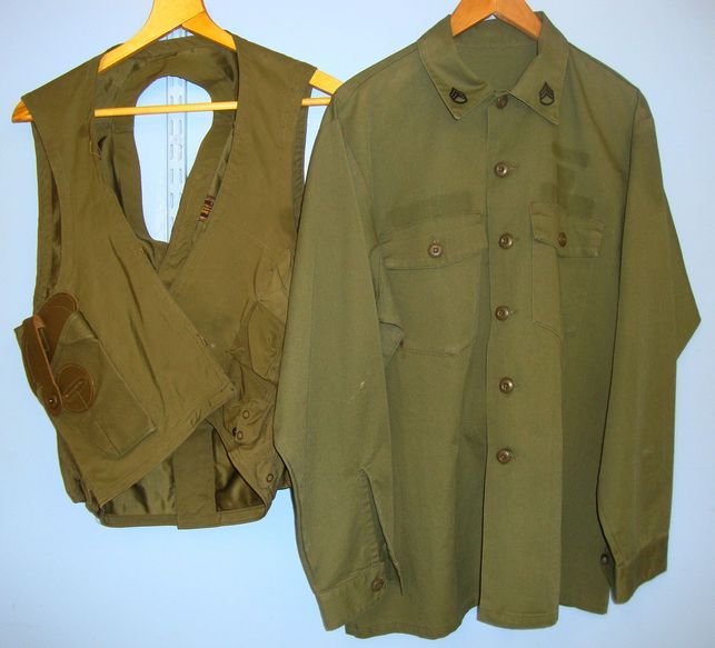  U.S. Army Issue Uniform Shirt With Sgt’s Insignia ‘Theatre Embroidered 'Cam Ranh U.S. Army Issue Uniform Shirt With Sgt’s Insignia ‘Theatre Embroidered 'Cam Ranh Clothing