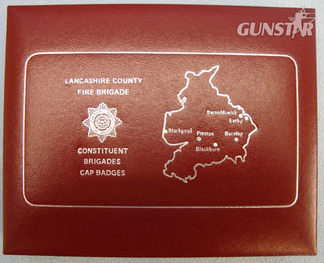 Lancashire County Fire Brigade Presentation Case of Constituent Brigades Cap Bad Limited Edition 46/1000 Lancashire County Fire Brigade Presentation Case of Cons Other Accessory in 