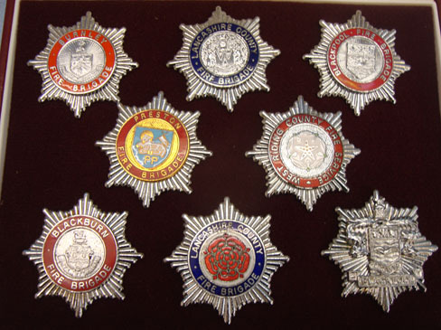  Lancashire County Fire Brigade Presentation Case of Constituent Brigades Cap Bad Limited Edition 46/1000 Lancashire County Fire Brigade Presentation Case of Cons Other Accessory