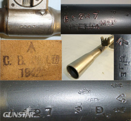  Enfield MK 1* .303 Calibre Bren Light Machine Gun Spare Barrel With Fore Sight, Carry Ha 7.7x56mmR (.303 British)  Machine Gun