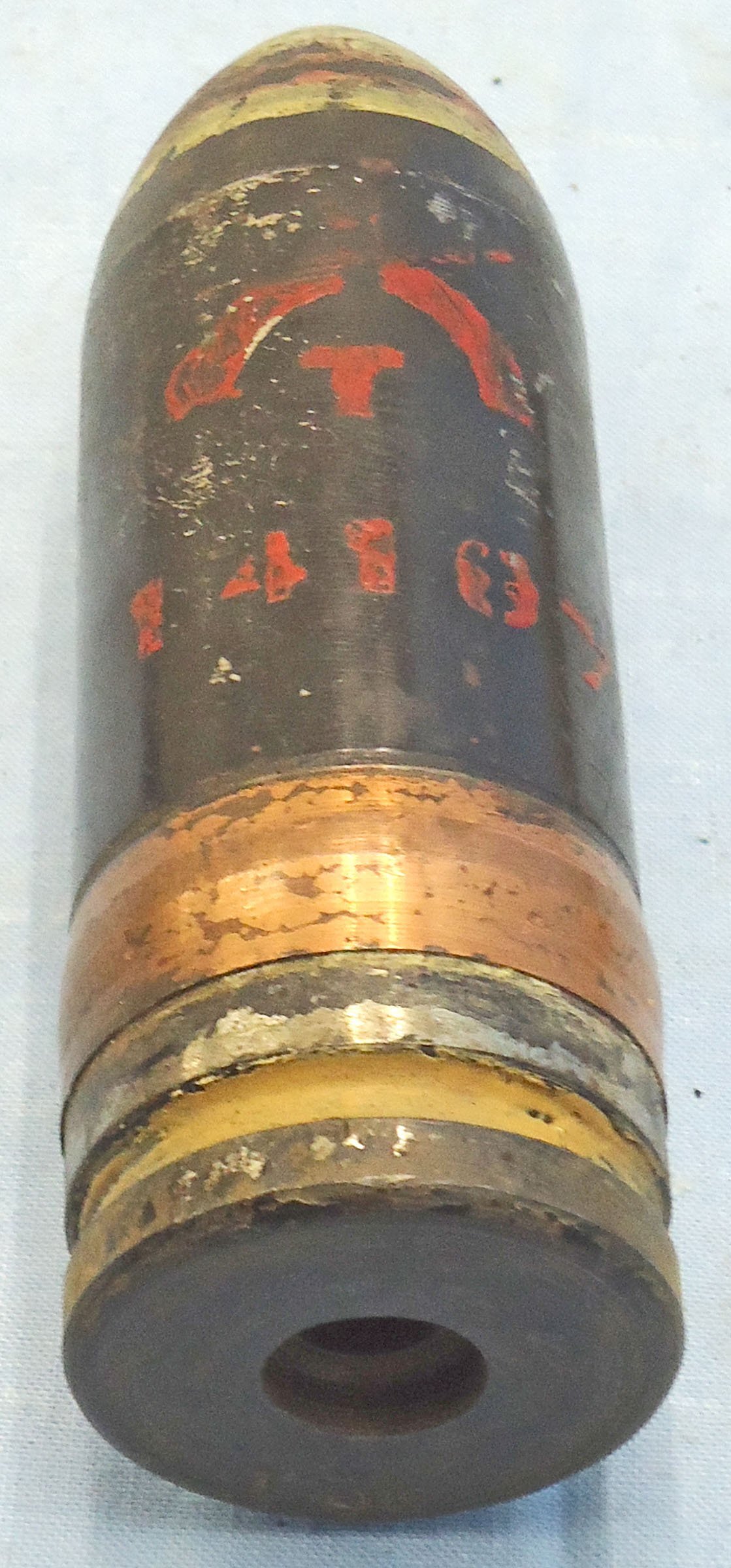 {CATEGORY} - INERT DEACTIVATED. Unfired WW2, 1941 Dated, British 2pr (40x304) APT (Armour Piercing Trace) Tank and Anti-Tank Round. Sn 23345 INERT DEACTIVATED. Unfired WW2, 1941 Dated, British 2pr (40x304) APT (Armour Piercing Trace) Tank and Anti-Tank Round. Sn 23345 Various Other Ammunition