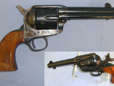 BEST QUALITY**BLANK FIRING**Italian Uberti Colt Model 1880 Peacemaker Single Action 9mm Blank Calibre 6 Shot Revolver. Sn 23484:117 blank firer 9mm Revolver