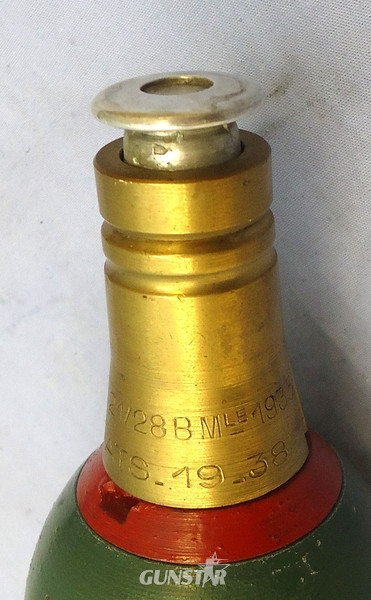 {CATEGORY} - DEACTIVATED INERT. French, 1938 Dated, Unfired Brandt Mle 35 60mm High Explosive (HE) Mortor. - O 1855 DEACTIVATED INERT. French, 1938 Dated, Unfired Brandt Mle 35 60mm High Explosive (HE) Mortor. - O 1855  Other Ammunition in 