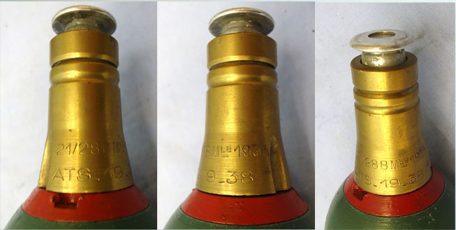  DEACTIVATED INERT. French, 1938 Dated, Unfired Brandt Mle 35 60mm High Explosive (HE) Mortor. - O 1855 DEACTIVATED INERT. French, 1938 Dated, Unfired Brandt Mle 35 60mm High Explosive (HE) Mortor. - O 1855  Other Ammunition