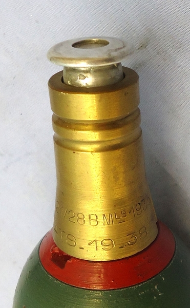 {CATEGORY} - DEACTIVATED INERT. French, 1938 Dated, Unfired Brandt Mle 35 60mm High Explosive (HE) Mortor. - O 1855 DEACTIVATED INERT. French, 1938 Dated, Unfired Brandt Mle 35 60mm High Explosive (HE) Mortor. - O 1855  Other Ammunition in 