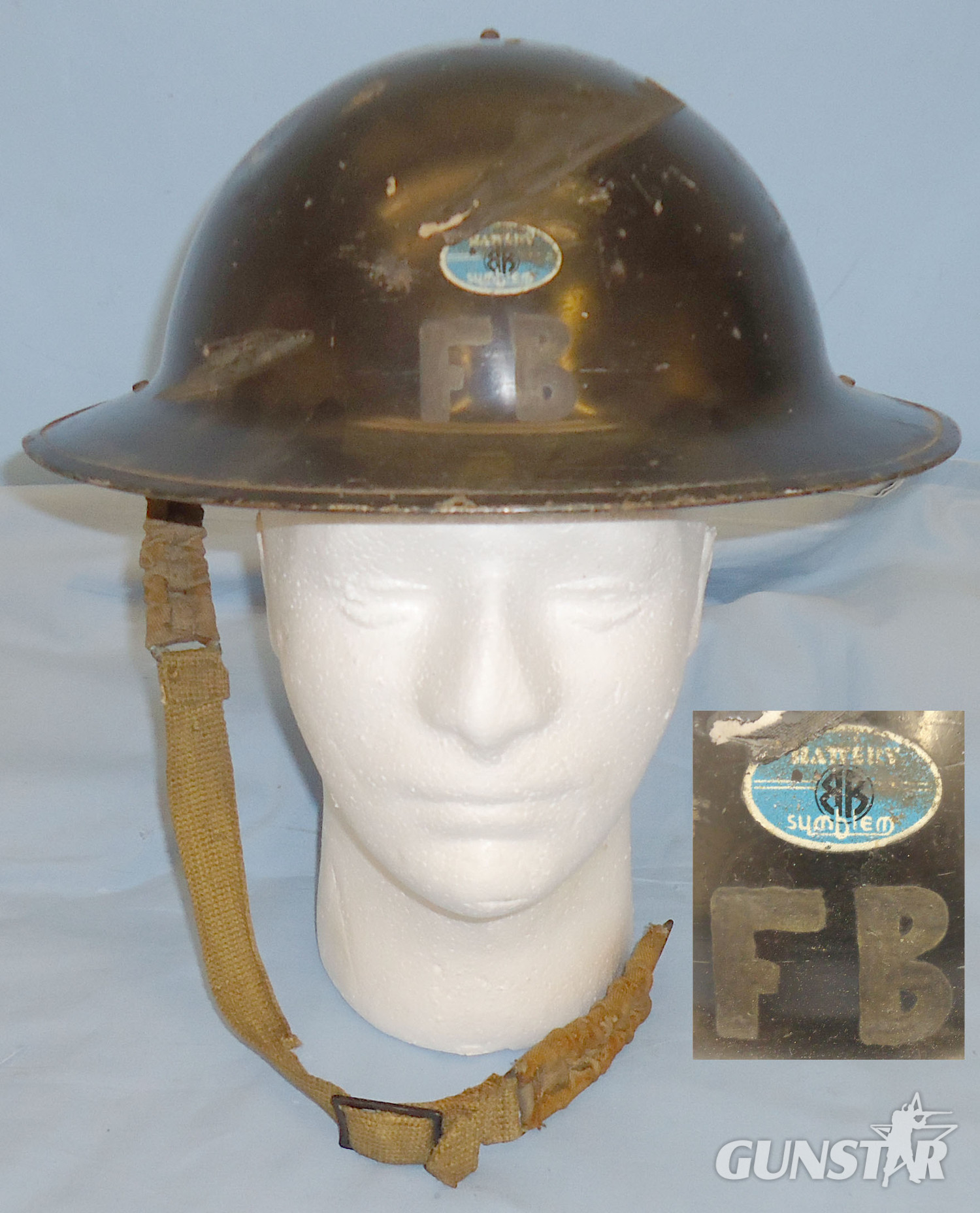 Rare* WW2 Factory Fire Brigade Steel Helmet. Sn 2178. Rare* WW2 Factory Fire Brigade Steel Helmet. Sn 2178. Other Accessory in 