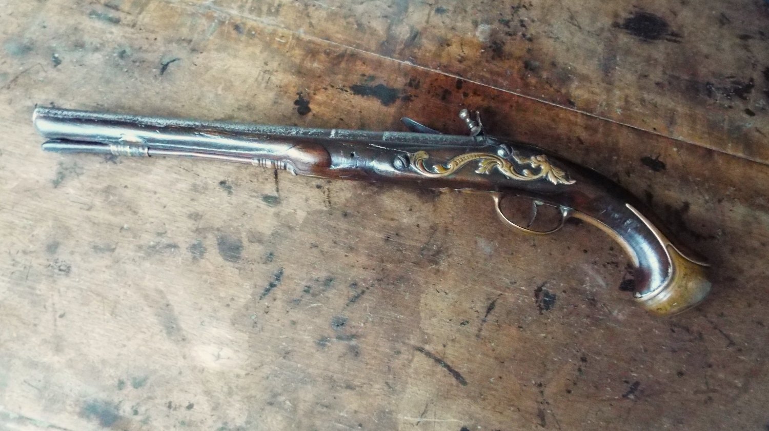 Johnson Flintlock Pistol .60 Cal Muzzleloader Muzzleloader - {CATEGORY}