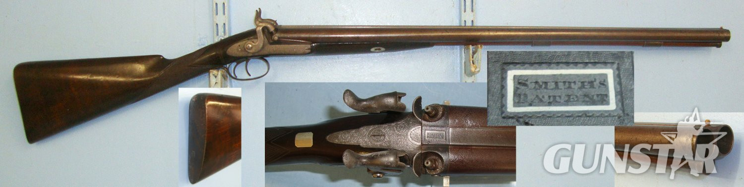 Samuel & Charles Smith Percussion Shotgun. Sn 22571 Muzzleloader 16 Bore/gauge in 